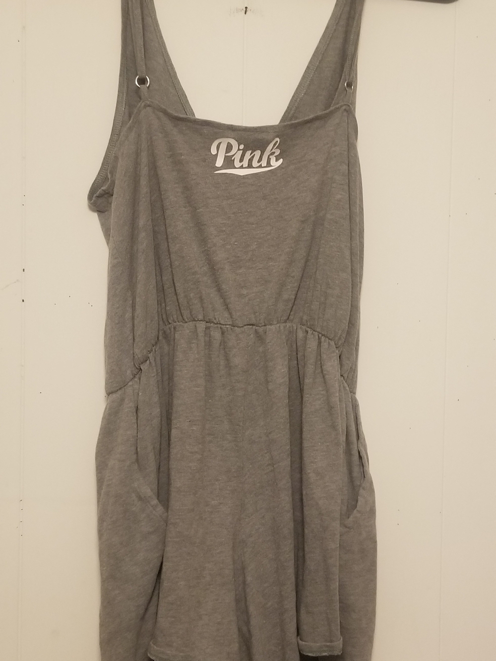 PINK Victoria's Secret Cami Tank Romper Activewear Sleepwear Cover Up Size M